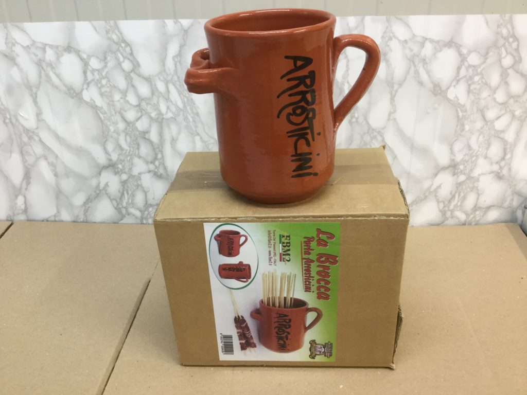 Brocca porta Arrosticini in terra cotta