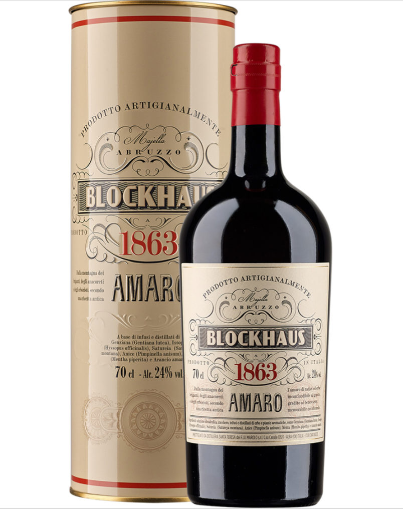 1 bottiglia di Amaro BLOCKHAUS  70cl 24%vol +astuccio