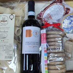 Cesto natalizio di prodotti tipici abruzzesi