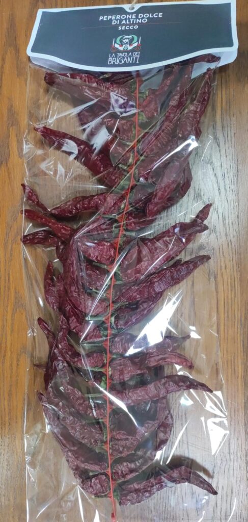 Collana peperone dolce di Altino secco della tavola dei Briganti 120g