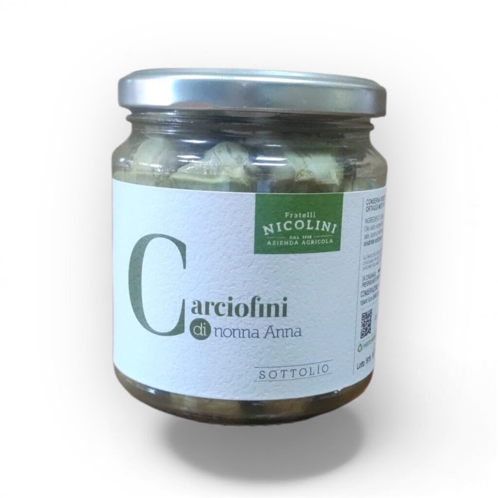 Carciofini Sottolio Azienda Nicolini 230g netto 160g sgocciolato