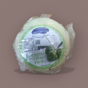 Caciotta alle olive verdi 400g circa Caseificio San Giovanni